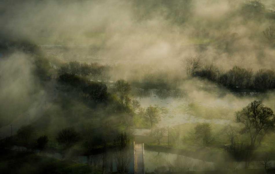 misty waters